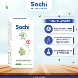 Thumbnail Xịt Chống Muỗi Thảo Dược Sachi An Toàn Cho Bé - Hộp 1 chai 60ml 1