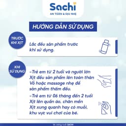 Thumbnail Xịt Chống Muỗi Thảo Dược Sachi An Toàn Cho Bé - Hộp 1 chai 60ml 3