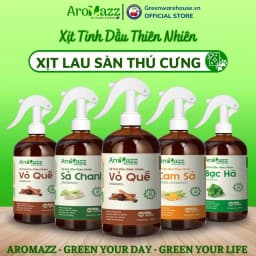 Thumbnail Xịt Khử Mùi Chuồng Trại Thú Cưng Sả Chanh AroMazz Thơm Phòng Khử Mùi Đuổi Muỗi Côn Trùng Nhiều Mùi Chai lớn 300ml 1