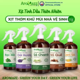 Thumbnail Xịt Khử Mùi Nhà Vệ Sinh Tinh Dầu Sả Chanh AroMazz Thơm Phòng Khử Mùi Đuổi Côn Trùng Nhiều Mùi Chai lớn 300ml 1