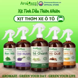 Thumbnail Xịt Khử Mùi Ô Tô Tinh Dầu Sả Chanh AroMazz Thơm Xe Khử Mùi Xua Đuổi Côn Trùng Nhiều Mùi Chai lớn 300ml 1