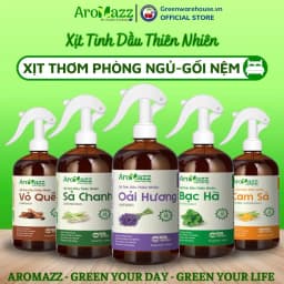 Thumbnail Xịt Thơm Gối Nệm Xịt Tinh Dầu AroMazz Thơm Phòng Khử Mùi Xua Đuổi Côn Trùng Chai lớn 300ml 1