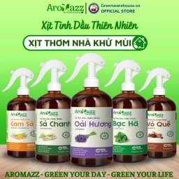 Thumbnail Xịt Thơm Nhà Khử Mùi Xịt Tinh Dầu Thiên Nhiên AroMazz Thơm Phòng Khử Mùi Đuổi Muỗi Côn Trùng Nhiều Mùi Chai lớn 300ml 1