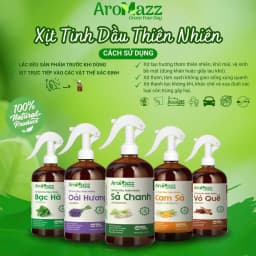 Thumbnail Xịt Thơm Nhà Khử Mùi Xịt Tinh Dầu Thiên Nhiên AroMazz Thơm Phòng Khử Mùi Đuổi Muỗi Côn Trùng Nhiều Mùi Chai lớn 300ml 3