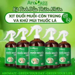 Thumbnail Xịt Đuổi Muỗi Sả Chanh Xịt Tinh Dầu Thiên Nhiên AroMazz Đuổi Muỗi Kiến Ba Khoang-Côn Trùng, Khử Mùi Lọc Không Khí 300ml 2