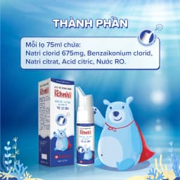 Thumbnail Xịt vệ sinh mũi Ích Nhi 75ml, phòng ngừa sổ mũi, ngạt mũi và viêm xoang, an toàn cho trẻ sơ sinh và trẻ nhỏ 2