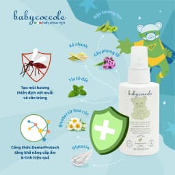Thumbnail Xịt xua muỗi Babycoccole 0M+ chống muỗi đốt cho bé và cả gia đình, chiết xuất tía tô đất và cây phong lữ 125ml 2