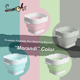 Thumbnail Xô đựng màu nước SEAMIART mini có thể gấp gọn tiện dụng 2