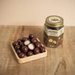 Thumbnail XOCODAY - Sô cô la Đen bọc hạt Macca - Hủ 160g - Heyday Cacao - Vị đắng dịu của Chocolate kết hợp hạt macca béo thơm 2