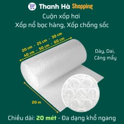 Thumbnail Xốp chống sốc, xốp hơi bọc hàng, bóng khí, xốp chống xốc giá rẻ - Dài 20m 1