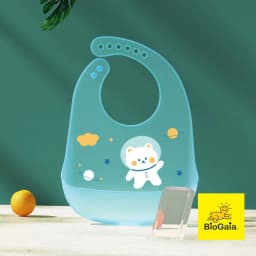 Thumbnail Yếm ăn dặm BioGaia cho bé bằng silicone có máng siêu nhẹ, hình đáng yêu an toàn cho bé (giao màu ngẫu nhiên) 3