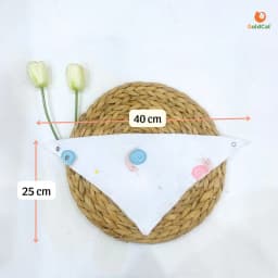 Thumbnail Yếm Tam Giac Muslin Cao Cấp Cho Bé Trai, Bé Gái 2