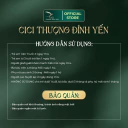 Thumbnail Yến chưng cao phẩm Nguyên vị thượng hạng hũ 50-65g Yến Tươi  CiCi Thượng Đỉnh Yến Yến Sào Khánh Hòa nguyên chất 4
