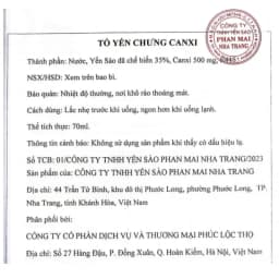 Thumbnail Yến chưng sẵn Canxi,Tổ Yến Sào Khánh Hòa Phúc Lộc Thọ, Hũ yến chưng sẵn 35% hàm lượng yến trên 1 hũ 70ml 3