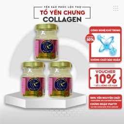 Thumbnail Yến chưng sẵn Combo 6 hũ Collagen,Tổ Yến Sào Khánh Hòa Phúc Lộc Thọ,Hũ 35% hàm lượng yến trên 1 hũ 70ml 3