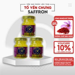 Thumbnail Yến chưng sẵn Combo 6 hũ Saffron ,Tổ Yến Sào Khánh Hòa Phúc Lộc Thọ,Hũ 35% hàm lượng yến trên 1 hũ 70ml 3