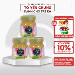 Thumbnail Yến chưng sẵn Combo 6 hũ cho Trẻ Em,Tổ Yến Sào Khánh Hòa Phúc Lộc Thọ,Hũ 35% hàm lượng yến trên 1 hũ 70ml 4