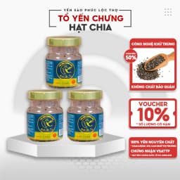 Thumbnail Yến chưng sẵn Combo 6 hũ Hạt chia ,Tổ Yến Sào Khánh Hòa Phúc Lộc Thọ,Hũ 35% hàm lượng yến trên 1 hũ 70ml 4