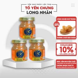 Thumbnail Yến chưng sẵn Combo 6 hũ Long nhãn,Tổ Yến Sào Khánh Hòa Phúc Lộc Thọ,Hũ 35% hàm lượng yến trên 1 hũ 70ml 2