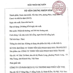Thumbnail Yến chưng sẵn nhân sâm, tổ Yến Sào Khánh Hòa Phúc Lộc Thọ,Hũ yến chưng sẵn 35% hàm lượng yến trên 1 hũ 70ml 3