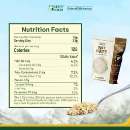 Thumbnail Yến mạch Chile Just Oats nguyên cám nguyên hạt | Túi 907g, giàu chất xơ, hạt dinh dưỡng 3