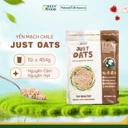 Thumbnail Yến mạch JUST OATS Nguyên cám, Cán dày, mỏng Chile cùng kích cỡ 454g hoặc 907g 2