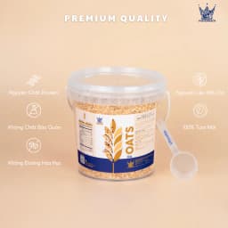 Thumbnail Yến Mạch Không đường ăn liền VUA YẾN MẠCH hữu cơ nguyên cám, ăn kiêng, nguyên chất nhập khẩu Úc 4