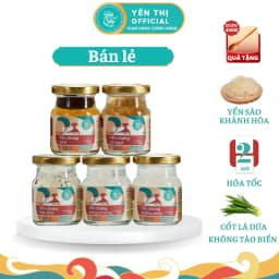 Thumbnail Yến Thị - Bán lẻ 1 hũ, không bao gồm hộp quà - Yến sào Khánh Hòa chưng sẵn - 30% yến thô/ hũ 70ml 1