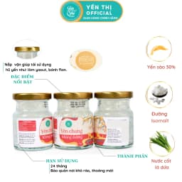 Thumbnail Yến Thị - Bán lẻ 1 hũ, không bao gồm hộp quà - Yến sào Khánh Hòa chưng sẵn - 30% yến thô/ hũ 70ml 3