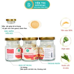 Thumbnail Yến Thị - Bán lẻ 1 hũ, không bao gồm hộp quà - Yến sào Khánh Hòa chưng sẵn - 30% yến thô/ hũ 70ml 4