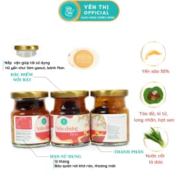 Thumbnail Yến Thị - Chưng tứ vị - Yến sào Khánh Hòa chưng sẵn - 30% yến thô/ hũ 70ml 3