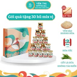Thumbnail Yến Thị - Gói quà tặng cao cấp 30 hũ mix đủ vị - Yến sào Khánh Hòa chưng sẵn - 30% yến thô/ hũ 70ml 1