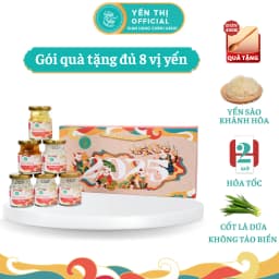 Thumbnail Yến Thị - Gói quà tặng đủ 8 vị yến - Yến sào Khánh Hòa chưng sẵn - 30% yến thô/ hũ 70ml 1