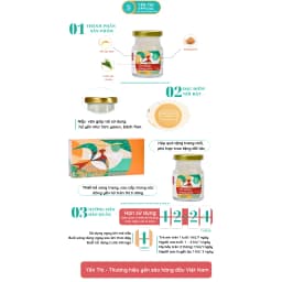 Thumbnail Yến Thị - Gói quà tặng đủ 8 vị yến - Yến sào Khánh Hòa chưng sẵn - 30% yến thô/ hũ 70ml 3