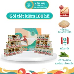 Thumbnail Yến Thị - Gói tiết kiệm 100 hũ, chưa bao gồm hộp quà - Yến sào Khánh Hòa chưng sẵn - 30% yến/hũ 70ml 1