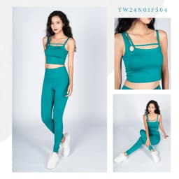 Thumbnail Yowin Bộ Tập Gym Nữ, Bộ Tập Yoga Nữ YW24N01 Áo Croptop Kèm Đệm Rời & Quần Legging 2