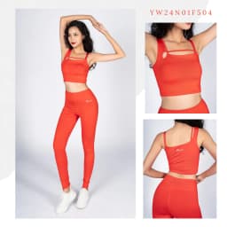 Thumbnail Yowin Bộ Tập Gym Nữ, Bộ Tập Yoga Nữ YW24N01 Áo Croptop Kèm Đệm Rời & Quần Legging 4
