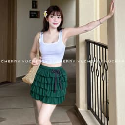 Thumbnail YU CHERRY | Áo croptop nữ, Áo ba lỗ nữ cổ vuông hai dây KHÔNG XÙ LÔNG Widen Tank Top YA470 2