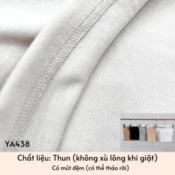 Thumbnail YU CHERRY | Áo ống / quây có mút ngực đệm trong, dáng croptop không xù lông YU's Strapless YA438 3