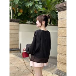 Thumbnail YU CHERRY | Áo thiết kế nữ form babydoll tay bồng dài Babydoll Blouse YA495 4