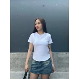 Thumbnail YU CHERRY | Áo thun Baby Tee TRƠN nữ cotton 4 chiều tay ngắn Slimfit Plain Babytee YP029 1