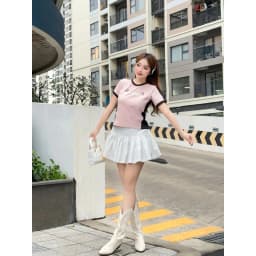 Thumbnail YU CHERRY | Áo thun Baby Tee nữ cotton 4 chiều tay ngắn Couple Butterfly Babytee YP039 3