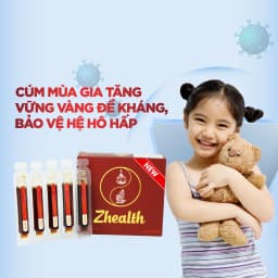 Thumbnail ZHE- Bộ 5 hộp Siro Zhealth Giảm Ho, Đau Rát Họng Nhanh Chóng, Bổ Phổi (Hộp 5 x10ml) 2