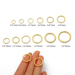 Thumbnail BEADIA Bộ 200-500 khoen nối trang sức 3-8mm thiết kế tiện dụng chất lượng cao 4