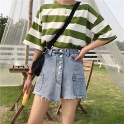 Thumbnail Chân Váy Chữ A Xếp Ly Dáng Ôm Lưng Cao Co Giãn Phong Cách Cổ Điển Thời Trang Cho Nữ 2
