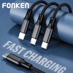 Thumbnail Cáp Sạc PD Fonken 3 Trong 1 Type C Sang USB-C / Micro USB / iOS 1