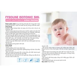 Thumbnail Nước muối sinh lý Fysoline Gifrer Pháp vệ sinh mắt, mũi, miệng hàng ngày hộp 40 ống x 5ml 4