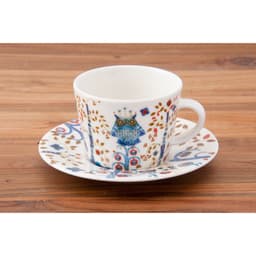 Thumbnail Tách sứ uống trà Taika Iittala 200ml Phần Lan, họa tiết Bắc Âu trắng 4