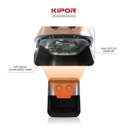 Thumbnail Nồi chiên không dầu KIPOR KP-AF310-10L-Điều khiển cơ RAPID AIR nướng đối lưu-chống dính-Bảo hành tại nhà 12 tháng 2