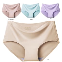 Thumbnail Quần lót FINETOO màu trơn nhiều màu sắc tùy chọn phong cách đơn giản thời trang dành cho nữ 2